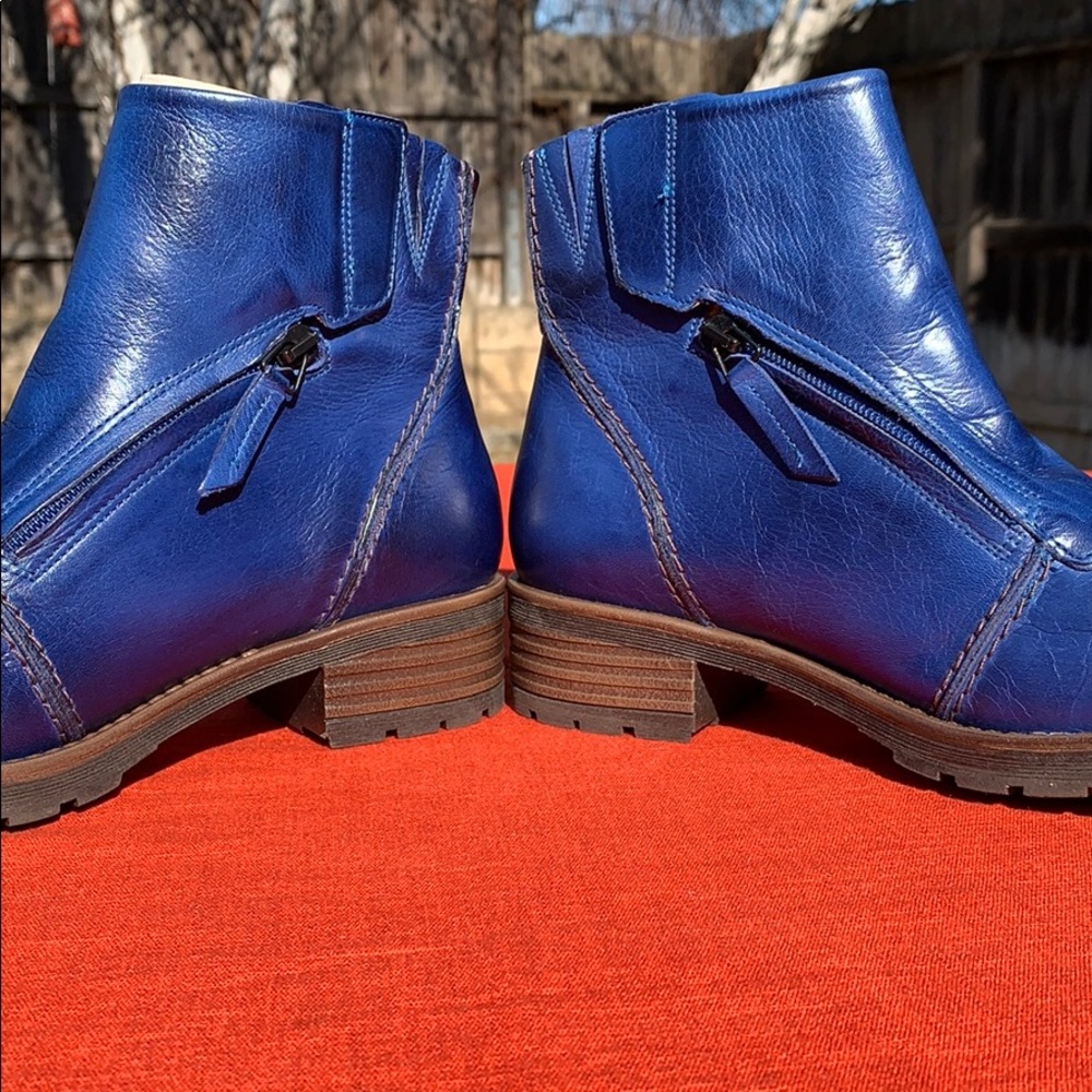 Jafa 402 Zipper Ankle Boots Cobalt Size 38 NWOB - Picture 6 of 10